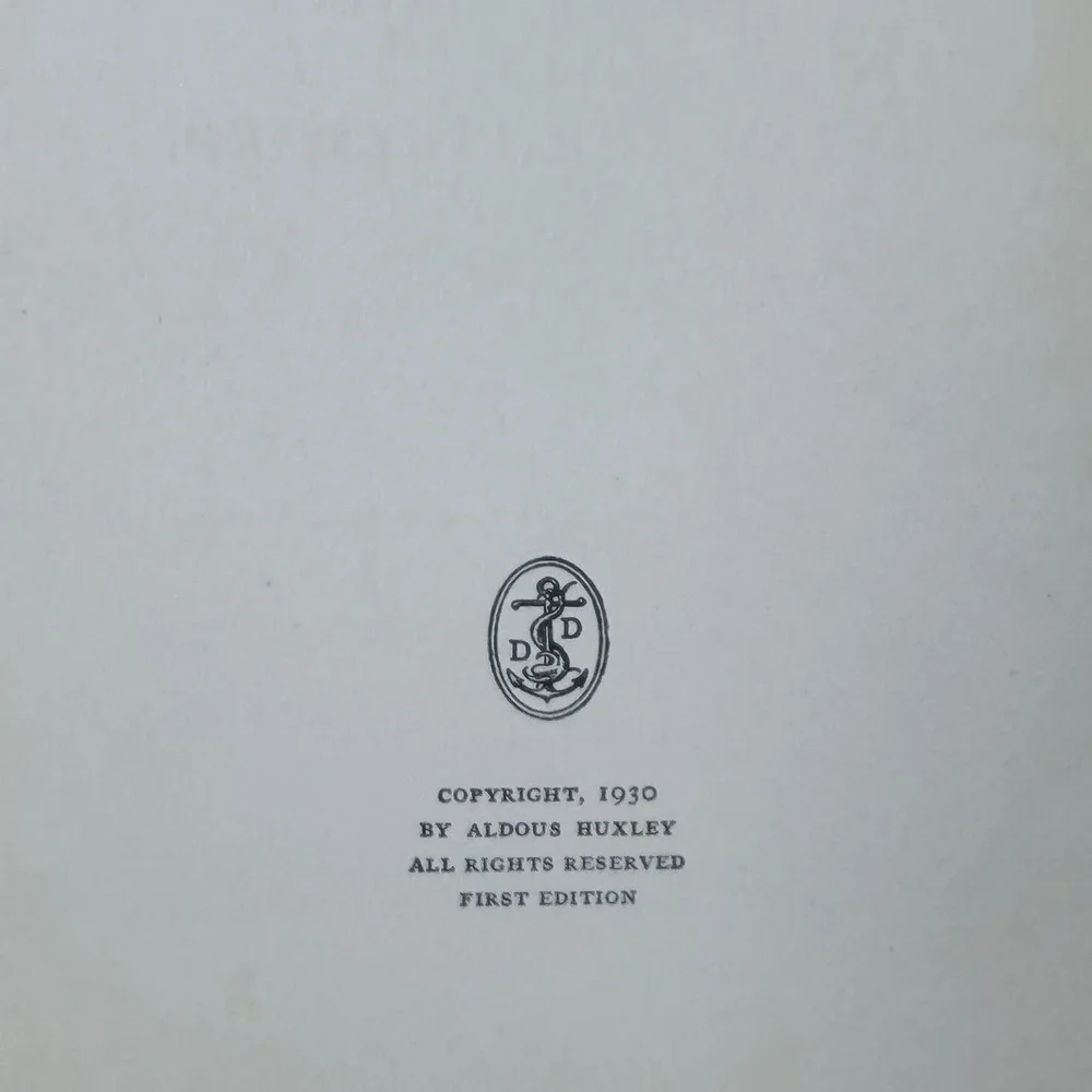 First Edition Aldous Huxley Brief Candles Hardcover 1930 Fiction Short Stories